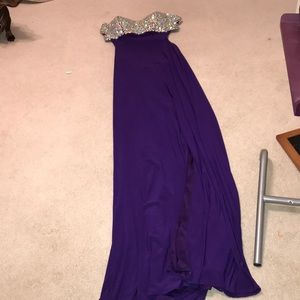 Purple prom dress